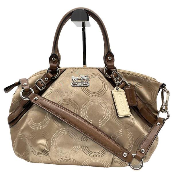 美品 コーチ COACH オプアート ハンドバッグ ショルダー 2WAY