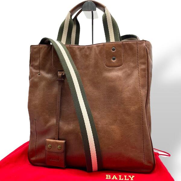 極美品 BALLY バリー ビジネス トレスポ 2WAY トートバッグ A4可