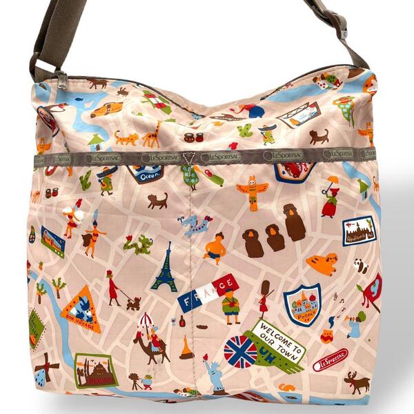 美品 LESPORTSAC レスポートサック ショルダーバッグ ナイロン