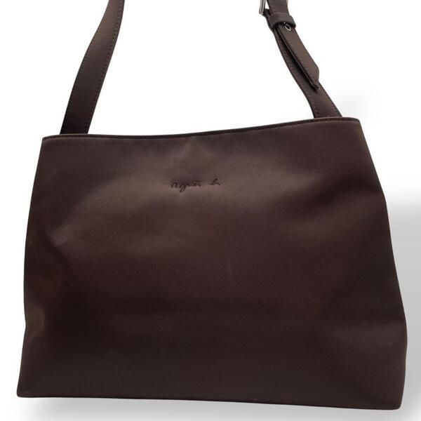 美品 agnes b. アニエスベー ワンショルダーバッグ トートバッグ 茶