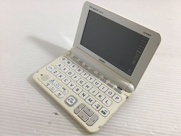 CASIO/カシオ 電子辞書 ホワイト XDーK9800 大学生モデル EXーWORD カラー液晶 タッチパネル 英語 韓国語