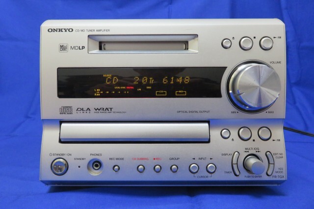 ONKYO FR-7GX CD/MD ミニコンポ 本体のみ メンテナンス済み