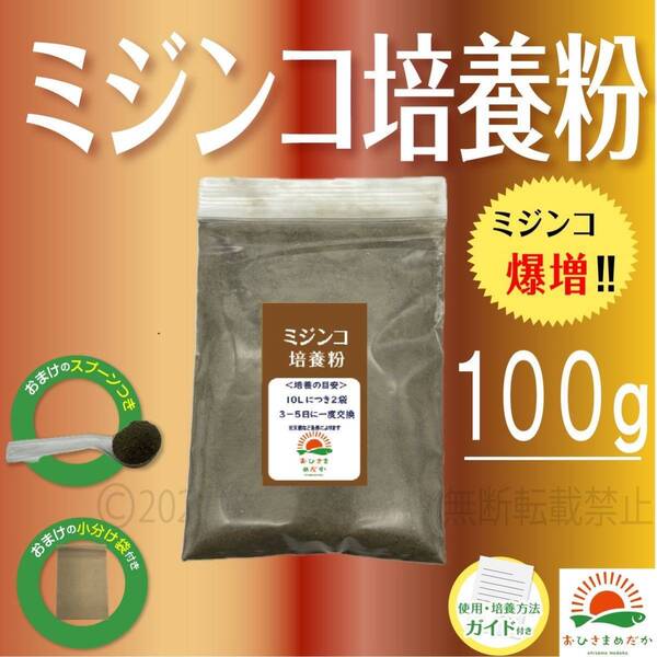 爆増【ミジンコ培養粉100g(10袋分)】メダカエサ 鶏ふん ゾウリムシ 金魚めだかタマミジンコ オオミジンコ メダカ卵PSBとクロレラ併用可
