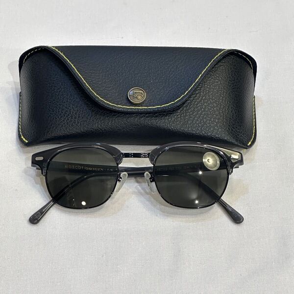 MOSCOT YUKEL モスコット ユケル メガネ 眼鏡 めがね フレーム サングラス 度なし アイウェア グレー ブロー