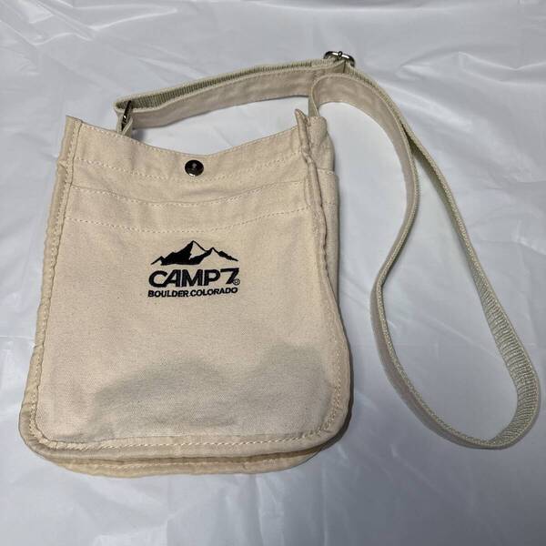 ◆当日発送◆【極美品】CAMP7 キャンプセブン ポシェット ショルダーバッグ キャンバス地 お買い物 ショッピング お出かけ レジャー