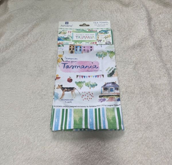 アシュデン オーストラリア ティータオル キッチンタオル ランチョンマット ランチクロス 動物柄 手拭い 新品訳あり
