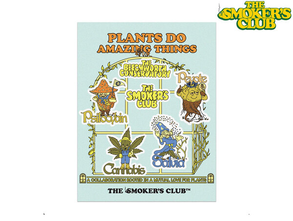 THE SMOKERS CLUB ザスモーカーズクラブ ステッカーシート 6枚 カンナビスカップ ボング high times ハイタイムズ マリファナ 大麻 420 thc