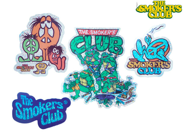 THE SMOKERS CLUB ザスモーカーズクラブ ステッカー 4枚 カンナビスカップ ボング high times ハイタイムズ マリファナ 大麻 420 thc