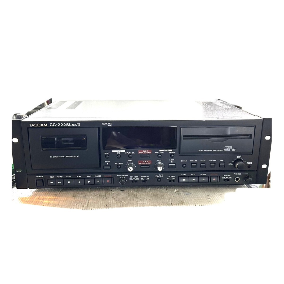 Yahoo!オークション -「tascam cc-222」(CDデッキ) (オーディオ Yahoo!オークション -「tascam cc-222」(CDデッキ) (オーディオ
