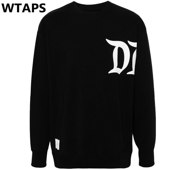 新品 WTAPS ダブルタップス スウェット トレーナー クルーネック DESIGN オーバーサイズ 02 231ATDT-CSM10 ブルゾン パーカー フーディー