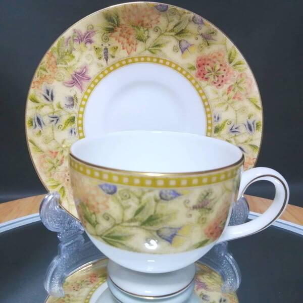 未使用◇自宅保管 ウェッジウッド フローラルタペストリー カップ&ソーサー リー WEDGEWOOD ※追加出品予定あり