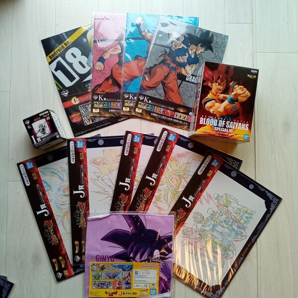 【送料込み】ドラゴンボール超 一番くじ まとめて フィギュア 原画アート グラス クリアファイル 2