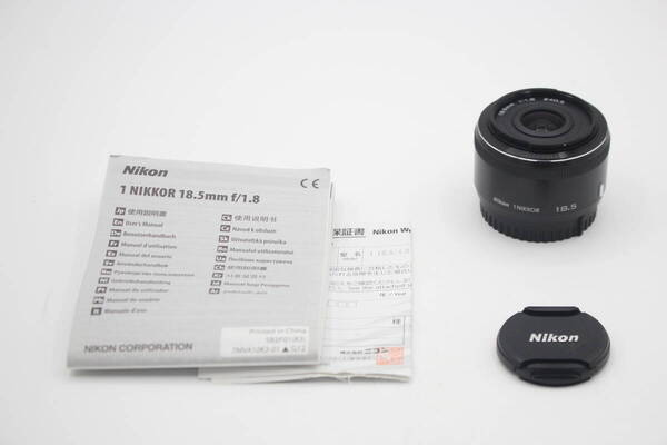 新品級◆Nikon ニコン 1 NIKKOR 18.5mm F1.8 ブラック◆3083-0425