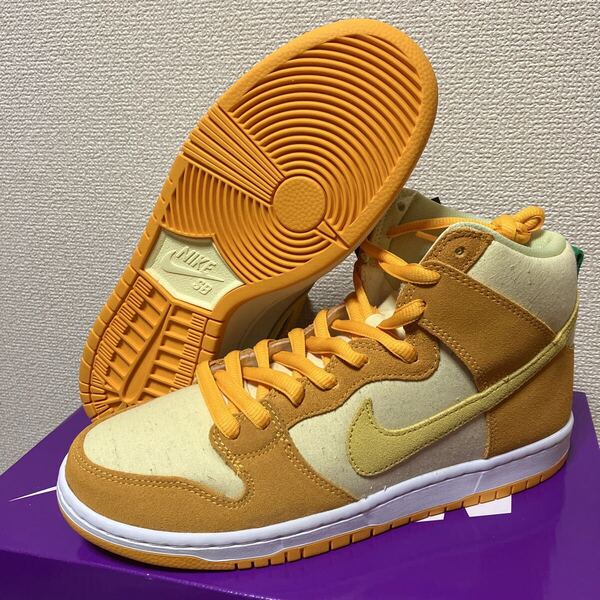 新品 未使用 黒タグ NIKE SB DUNK HIGH ナイキ ダンクハイ パイナップル DM0808-700 26.5cm スケート ストリート スケボー nike sb dunk