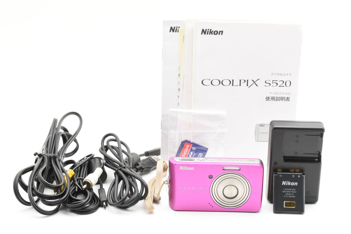 動作確認済】Nikon ニコン COOLPIX S520 レトロコンデジ