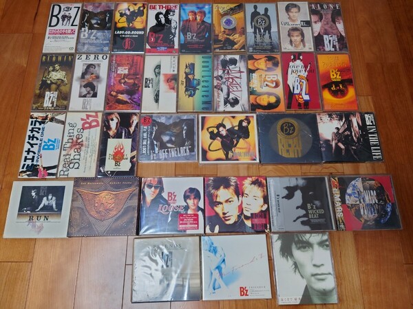 【送料無料】★B'z 激レア初回盤含むシングル21点+アルバム7点+ミニアルバム5点+稲葉浩志ソロシングル1点 計CD34点セット
