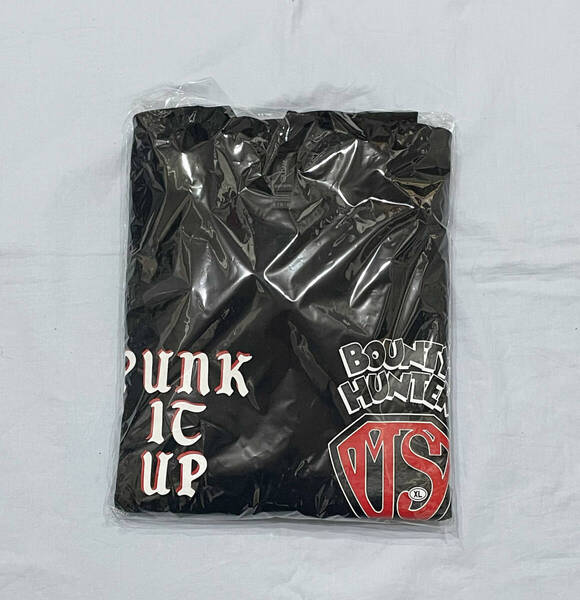 BOUNTY HUNTER MASTERPIECE SOUND BXH PUNK IT UP 8oz CREW SWEAT バウンティハンター マスターピースサウンド スウェット ブラック XL