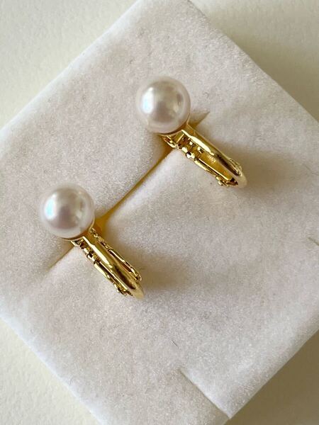 【新品】あこや真珠 イヤリング 本真珠 結婚式 冠婚葬祭 パール アコヤ真珠 pearl