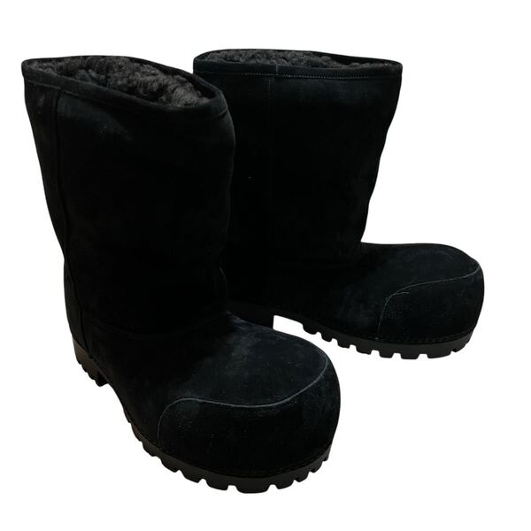 BALENCIAGA 2024 Fall Alaska Fur Low Boot Suede Fake Shearling バレンシアガ アラスカ ファー ローブーツ 新品未使用品箱付き
