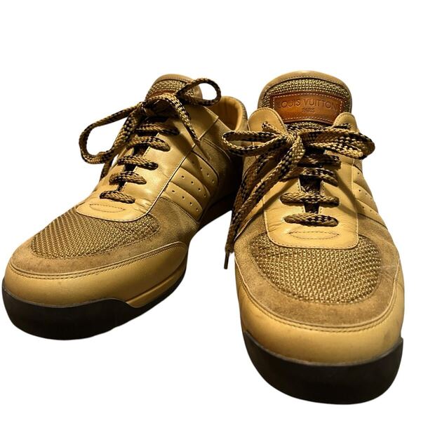 ルイヴィトン スウェード×レザー ローカットスニーカーLOUIS VUITTON Suede & Leather Low Cut Sneakers 26.5cm