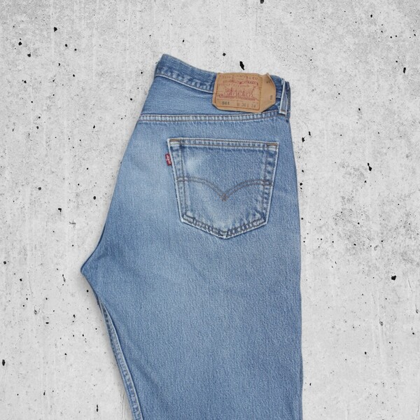 古着 00s LEVI'S W36×L34 501 DENIM JEANS BLUE リーバイス ストレート デニム ジーンズ【Vintage】