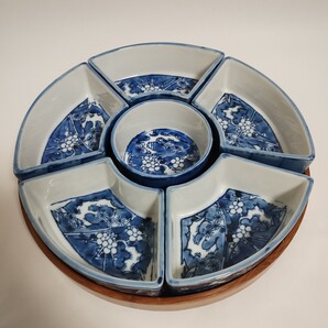 有田焼 翠泉 オードブル 回転式 和食器
