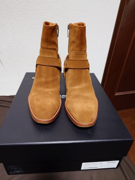 サンローランパリ 2013AW スエードリングブーツ 39 ジャケットコートデニムパンツシャツスニーカー