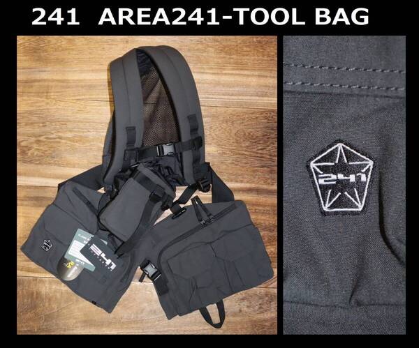 送料無料 即決【未使用】 241 トゥーフォーワン ★ AREA241-TOOL BAG (FREE) ★ MB9292 税込定価2万2000円 ツールバッグ ベスト 併