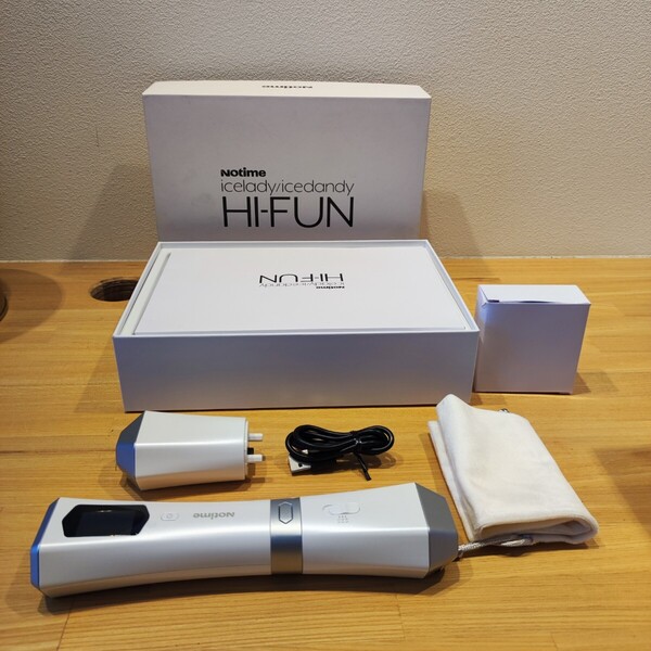 美品 ヘッド1つ新品 【NOTIME】icelady/icedandy HI-FUN アイスレディ/アイスダンディ ハイフン 超音波美顔器 3