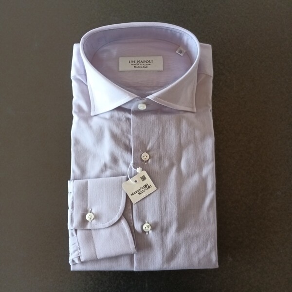 鎌倉シャツ メーカーズ ワイシャツ 長袖シャツ 薄紫 メーカーズシャツカマクラ 15-38 Kamakurashirt