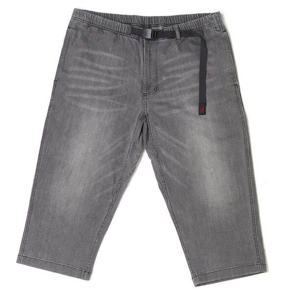 GRAMICCI DENIM MIDDLE CUT PANTS【XL】BLACK USED グラミチ デニム ミドルカットパンツ ストレッチ ジーンズ 7分丈 GMP-21S005
