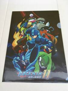 A4クリアファイル ロックマン11 運命の歯車!! カプコン 30周年記念 パッケージイラスト ボスキャラ ROCMAN CAPCOMR C30th Mega man