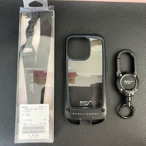 ROOT CO. ルートコー iPhone14Pro用ケースとカラビナセット
