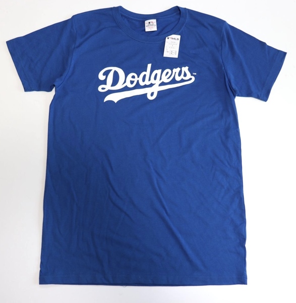 【MLB DODGERS/ドジャース】ロゴプリント半袖TシャツメンズLL・ブルー(未使用品)