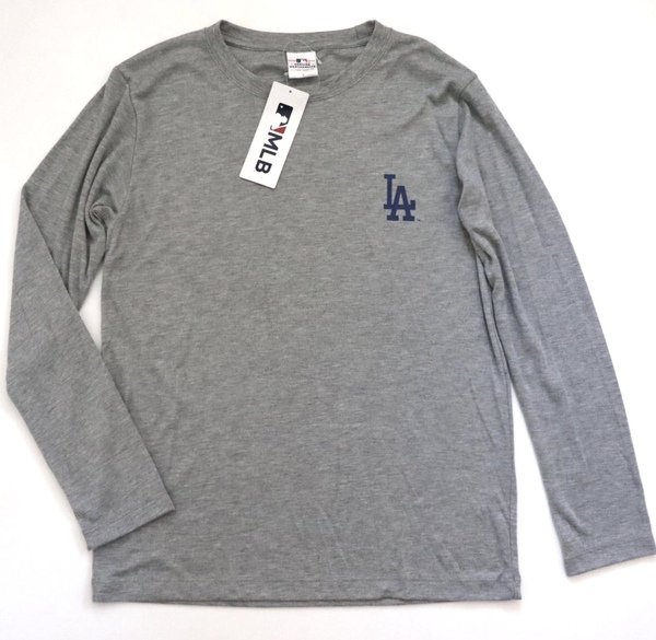 【MLB DODGERS/ドジャース】大谷翔平 長袖Tシャツ・メンズLL・グレー(未使用品)