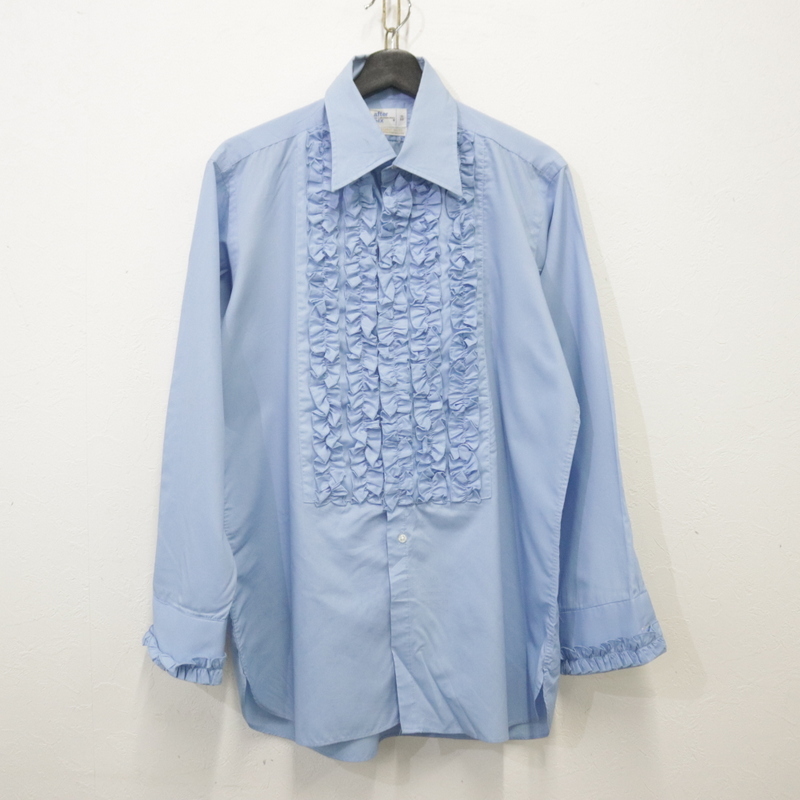 Made in USA 70s vintage check frill shirt アメリカ製 70年代