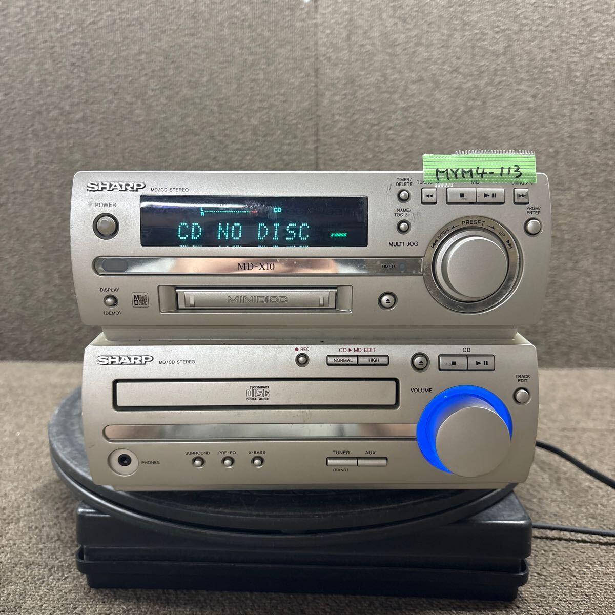 コンポステレオ CD & MD 搭載機 SHRAP MD-X10 完動品 | MTR PRO SHOP