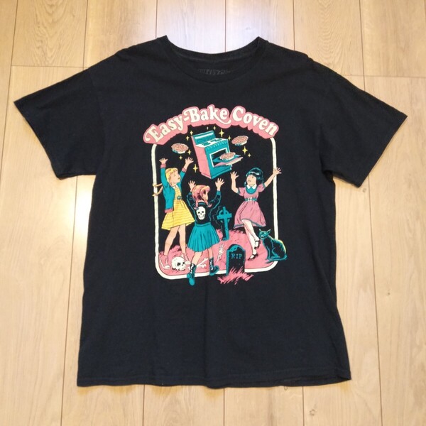 USA古着卸 Lサイズ CREEPY CO イージーベイク コーヴン プリント Tシャツ