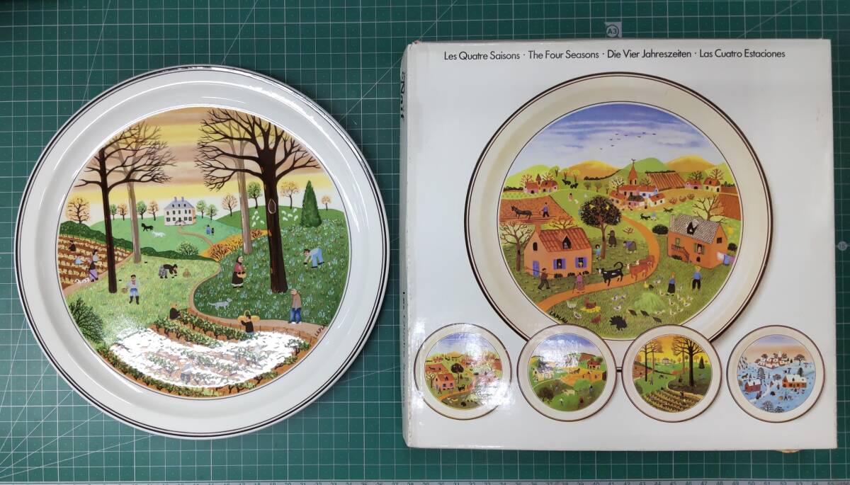 ビレロイ&ボッホ　四季の皿　Villeroy＆Boch Villeroy&Boch 3箱購入で送料無料！ ビレロイ＆ボッホ 2枚セット