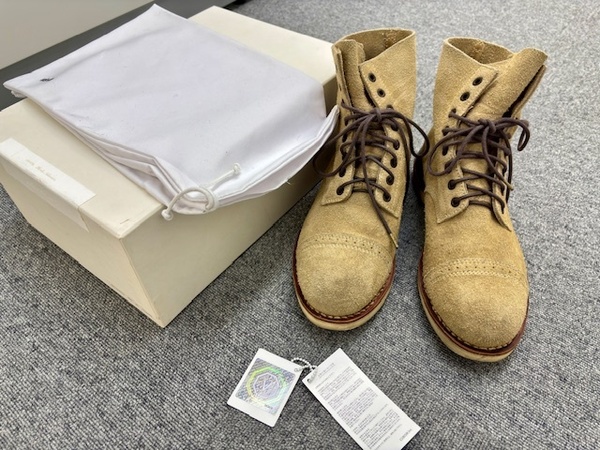 visvim VIRGIL CANTOR-FOLK BEIGE M9.5 ブーツ(REDWING、レッドウィング)