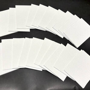 メモ帳 5mm方眼 50枚綴り×18冊 |縦:147mm 横:110mm|シンプル メモパッド ブルーライン アイディア出し 手帳 記録
