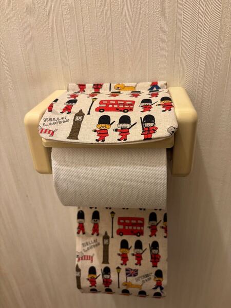 NO.387 ハンドメイド トイレットペーパーホルダーカバー猫柄