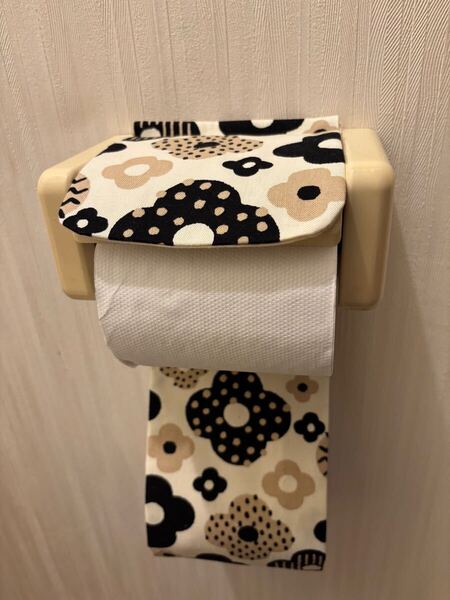 NO.398 ハンドメイド トイレットペーパーホルダーカバー花柄