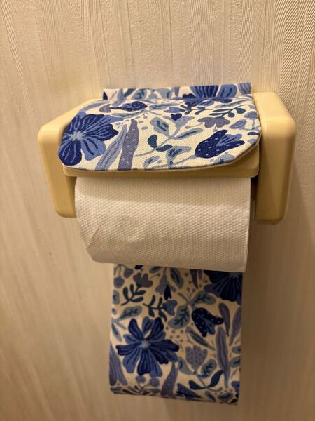 NO.399 ハンドメイド トイレットペーパーホルダーカバー花柄