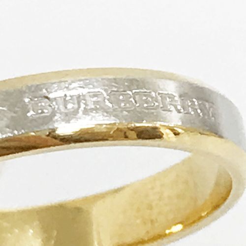 BURBERRY バーバリー ワンポイント ロゴ リング/K18/Pt1000/10号《レディース古着・山城店》T060