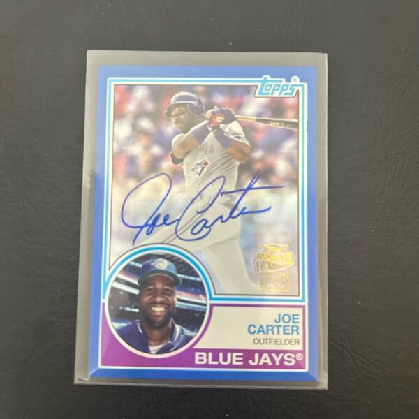 2024年 topps archives ジョー・カーター 直筆サイン 25枚限定 オートグラフカード MLB オンカード トロント・ブルージェイズ