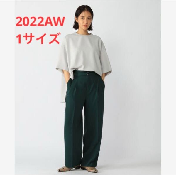 ほぼ新品*BARNYARDSTORM ダブルタックワイドパンツ 上品グリーン