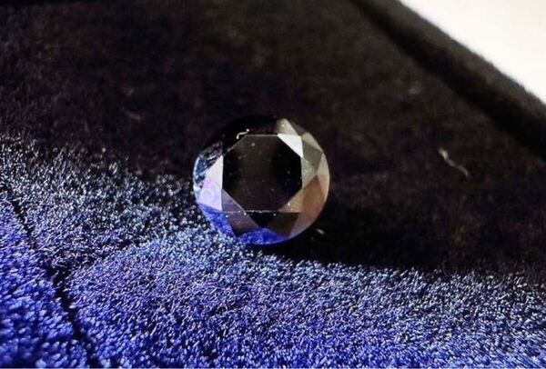 モアサナイト ブラック 黒 5.0CT 11.0mm ルース 裸石 証明書付き 人工ダイヤモンド モアッサナイト