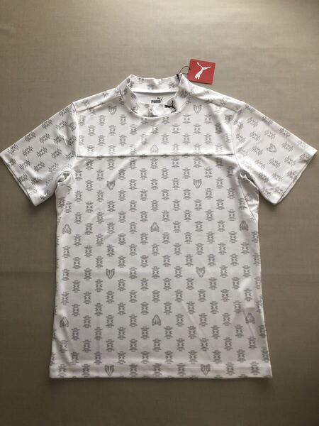 送料無料◆新品◆PUMA GOLF モックネック 半袖シャツ◆(M)◆624652-04◆プーマ ゴルフ