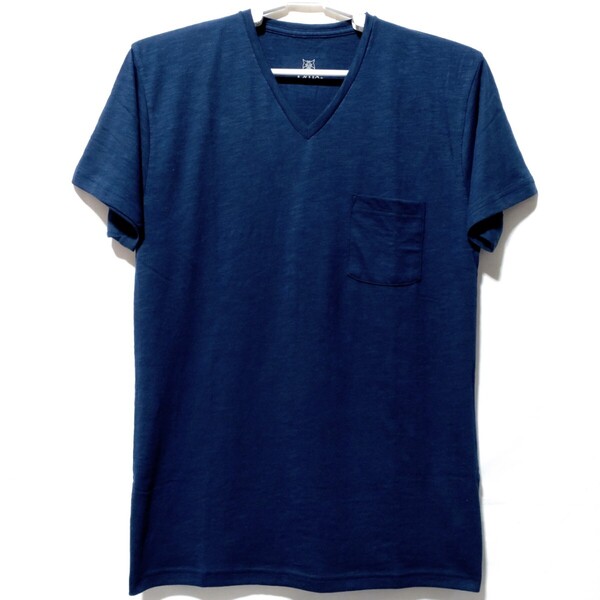 特価/未使用【サイズ=L】Lynx/リンクス/メンズ/Vネック/ポケット付き/半袖/Tシャツ/胸囲=96~104cm/navy④